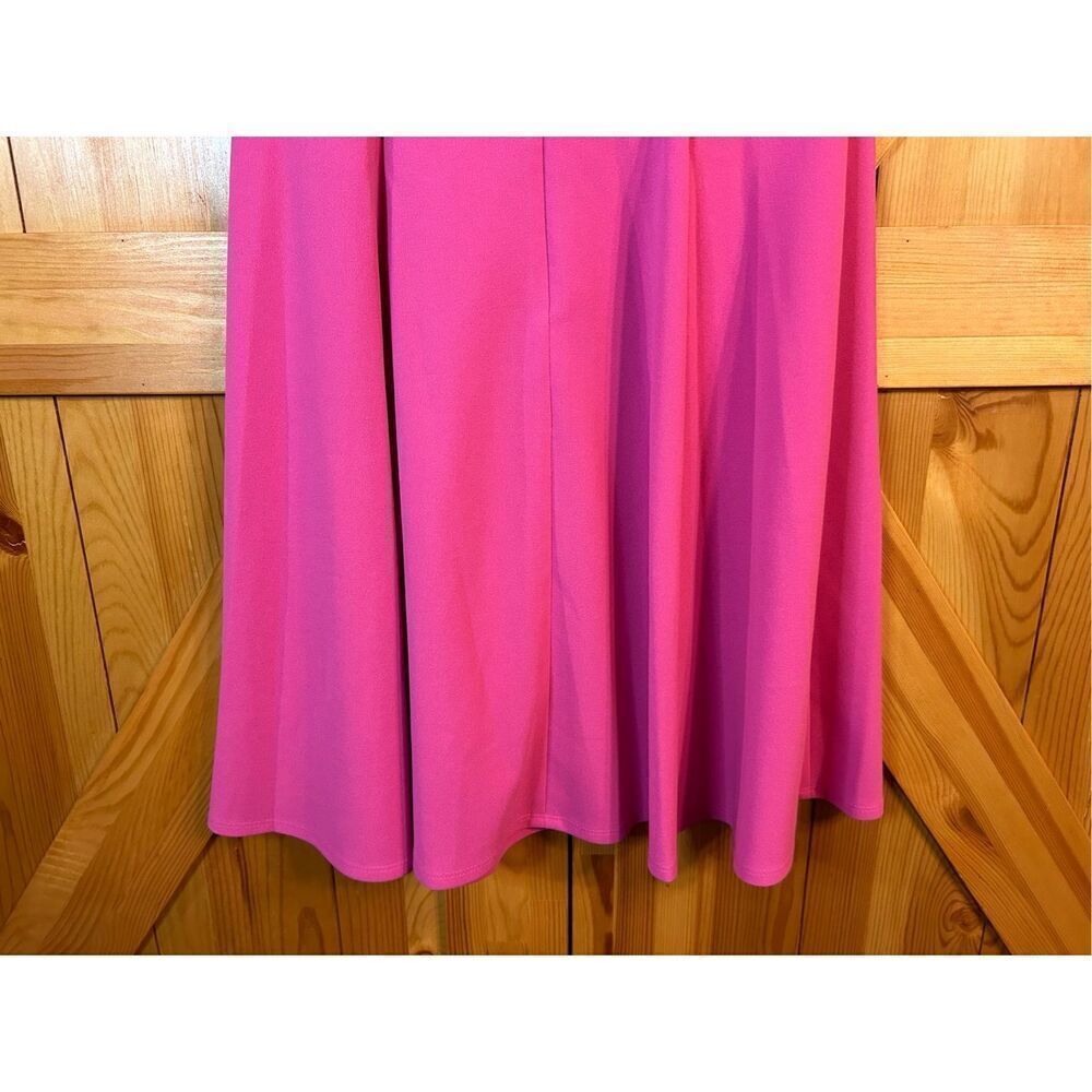 Alyx Dress short sleeve Dorito cut out fit flare fuchsia size 4 nwt (4841)￼￼ - Picture 5 of 8